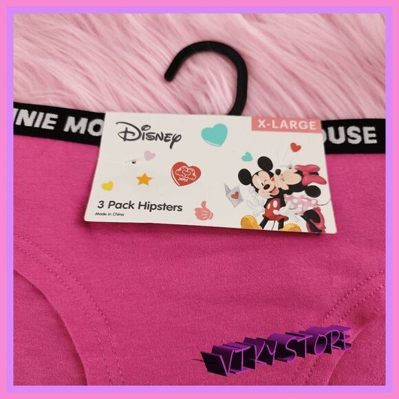 💕 NWT Disney 3-Pack Hipsters Cotton Stretch XL #7179 💕 - Picture 3 of 5